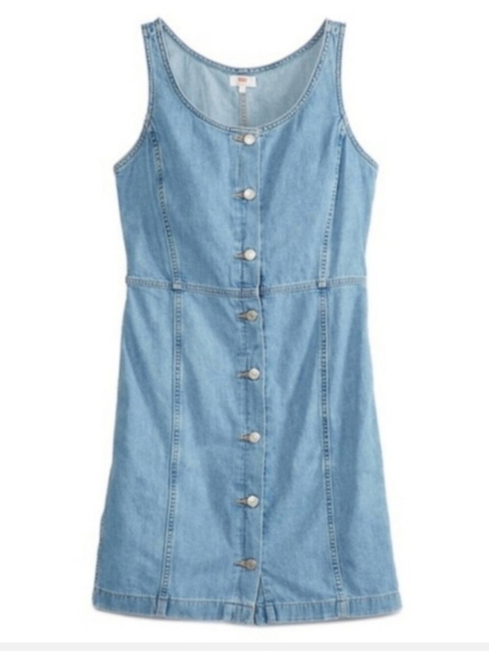 Levi’s Women Alisha Denim Dress Button Front Midi Dress Size Medium